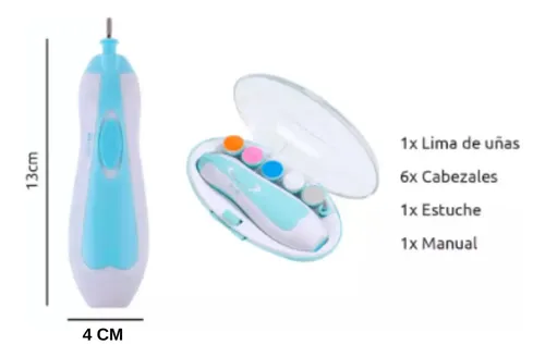 Torno Lima Para Uñas Cortador Eléctrico Para Bebes Con Luz