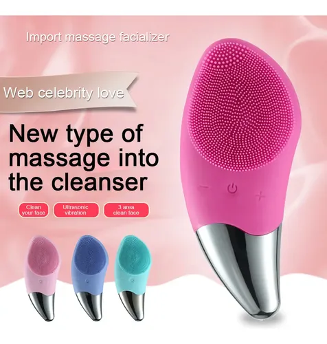 Cepillo Limpiador Ultrasónico Facial Eléctrico