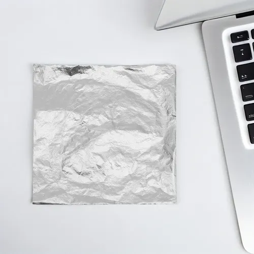Láminas De Papel Plateado Para Decoración De Uñas, 100 Unida