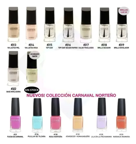 Combo Esmaltes De Uñas Tradicional 9 Art. Top Coat Removedor