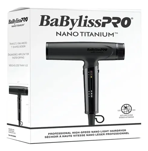 Secador Iónico Ultraliviano Black Babyliss Pro 1400w