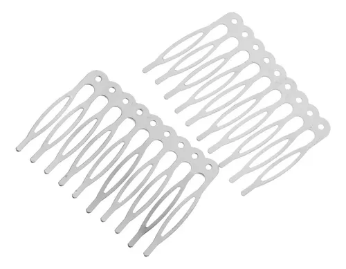 Peineta Para El Pelo Diy, 5,6 Cm, Plateada, 5,6 Cm, Plateada