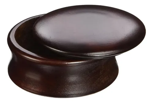 Tazón De Jabón De Afeitado Kingsley Con Madera Oscura