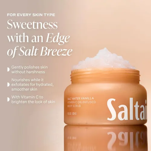 Esmalte Exfoliante Body Scrub Saltair Vanilla, 1 Unidad