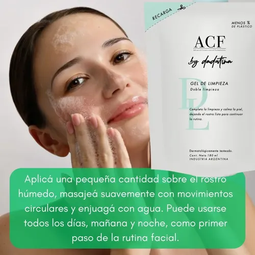 Acf Dadatina Gel Limpieza Facial Refill 180 Rosacea Recarga