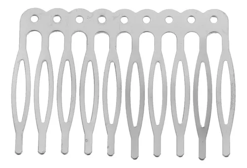 Peineta Para El Pelo Diy, 5,6 Cm, Plateada, 5,6 Cm, Plateada