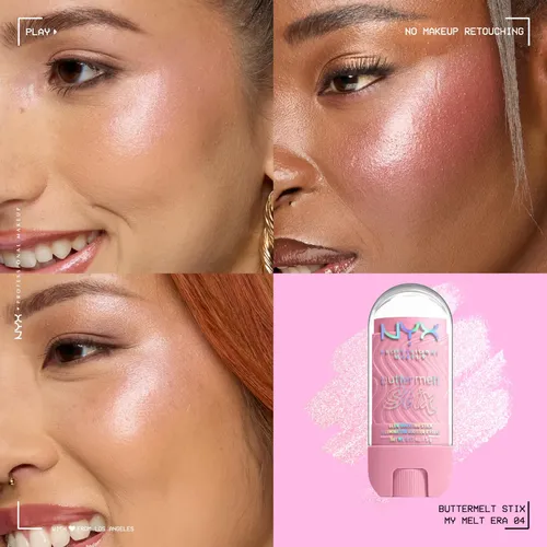 Iluminador En Barra Nyx Professional Makeup Buttermelt, Rosa