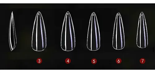 Tips Soft Gel Paris Night X500 N°3 Hasta N°7