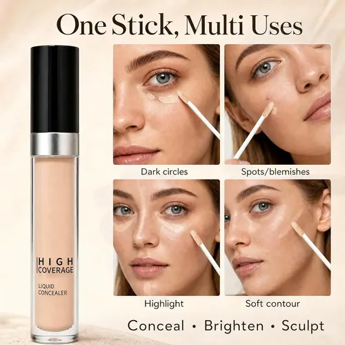 Corrector De Ojeras De Alta Cobertura Ivory Mytend