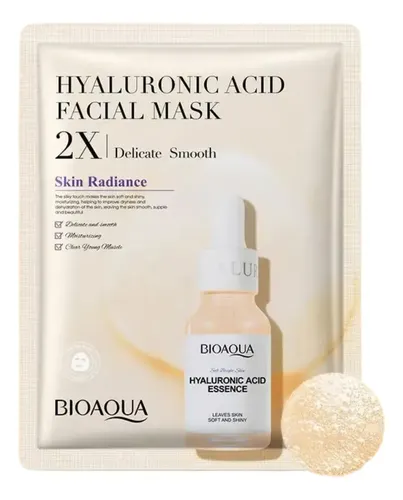 Mascarilla Facial Ácido Hialurónico Hidratante Radiante Pro
