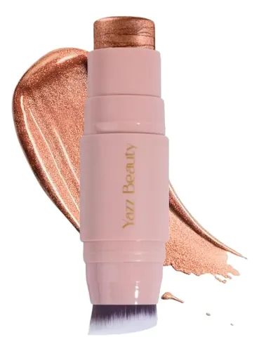 Lápiz Iluminador Con Brocha Yazzbeauty Miami Warm Bronze