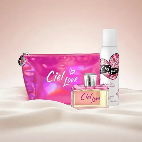 Set de Perfume Cannon Ciel Love Floral para Mujer con Neceser, 60 mL