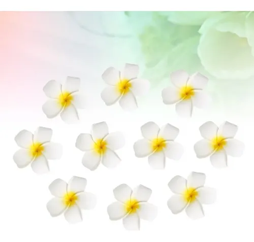 Pinza De Pelo Con Forma De Flor Para Niña Frangipani, 10 Uni