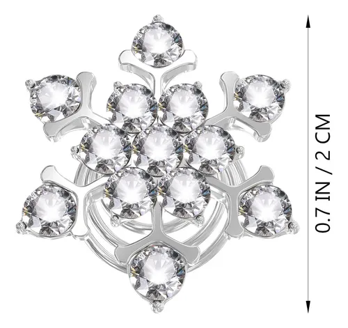 10 Broches Para El Pelo Con Forma De Copo De Nieve, Accesori