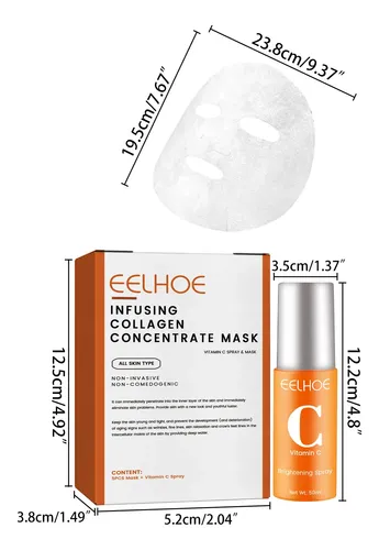 Bruma Facial De Colágeno Eelhoe, Hidratante Y Calmante