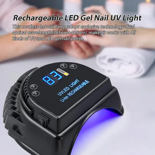 Lámpara Uv/led Para Uñas 64w Recargable Mini Lop