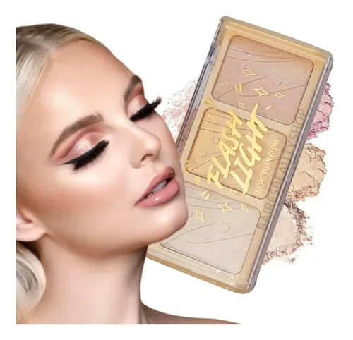 Paleta De Iluminadores Highlight En Polvo Flash Light