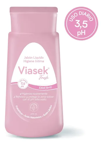 Viasek Fresh Jabon De Higiene Intima 3.5 Edad Fertil 200ml