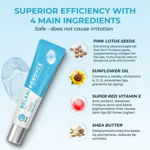 / Ss D Crema Fordyce, Mejora La Sequedad, Máscara De Labios