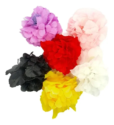 Broche De Pelo Flor Orquídea 12 Cm Colores X 12 Unidades