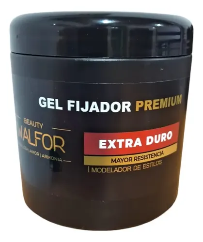 Gel Fijador Premium Beauty Walfor Extra Duro – Max Resistencia X450g