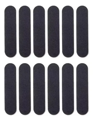 Lima de Uñas Black Emery Board Jessamy Recta, Pack de 12