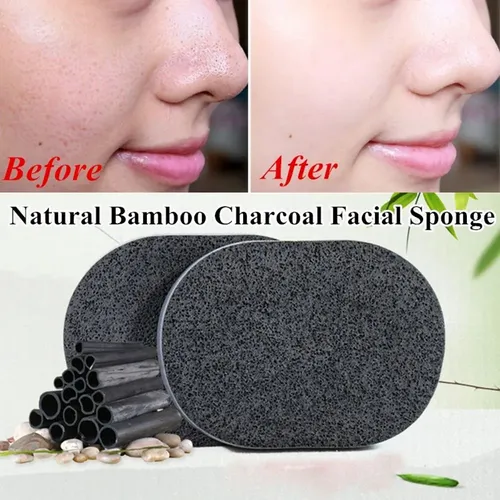 Esponja De Limpieza Para Maquillaje Con Carbón De Bambú