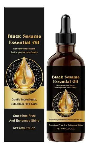 Aceite Capilar De Sésamo Negro, Sérum Voluminizador Nutritiv