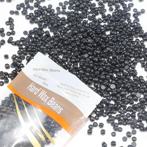 5x Frijoles Duros De Cera Dura Gráneos Suaves De Cera Negro