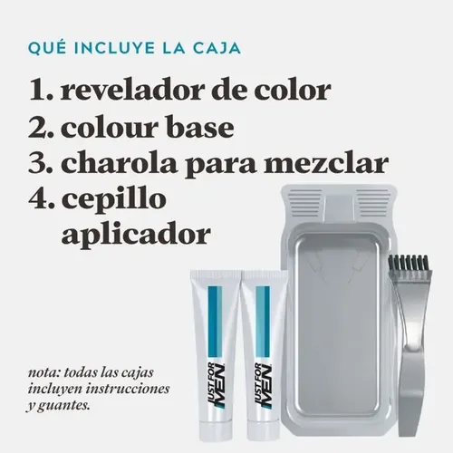 Pack Tintura Gel Just For Men Barba y Bigote Castaño Oscuro 3 Unidades