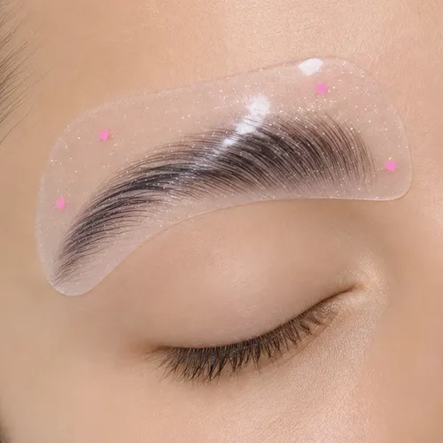 Parches Laminado De Cejas -silicona Con Glitter