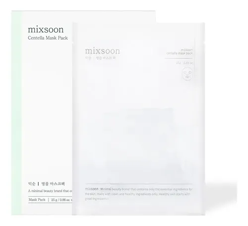 Mascarilla Facial De Hoja Centella Asiatica Mask 1un Mixsoon Todo Tipo De Piel