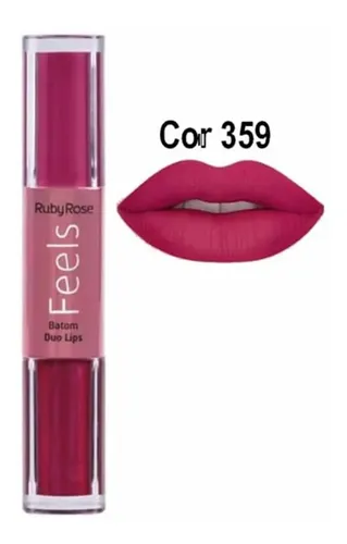 Ruby Rose Feels Batom Duo Lips Labial Duo Mate