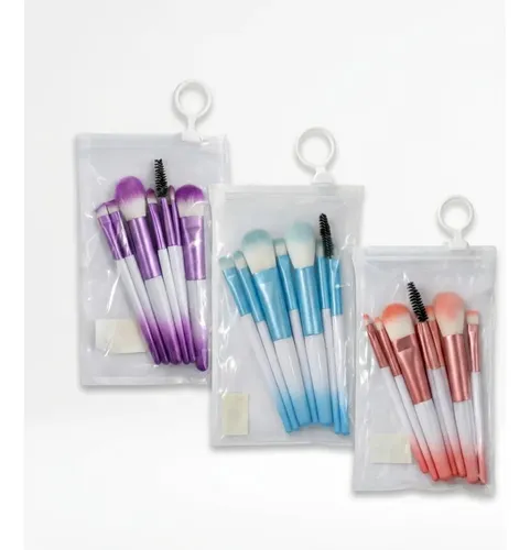 Set Maquillaje Brochas Pinceles Pack X 8 Unidades En Estuche