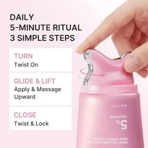 Medicube Pdrn Collagen Gua Sha Neck Wrinkle Cream Todo Tipo De Piel Día/noche