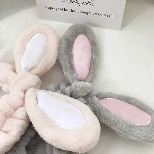 Ligas De Pelo 3d Con Orejas De Conejo Para Niñas, Suaves