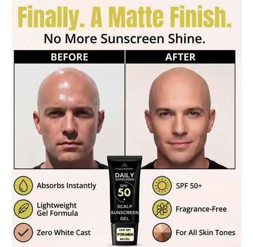 Protector Solar Facial Y Cuero Cabelludo Spf50 Los Hermanos