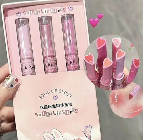 Gege Bear Set 3 Labiales Lip Gloss