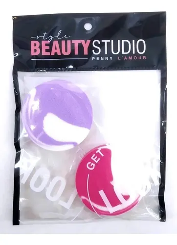 Set De 2 Esponjas Maquillaje De Latex Circulares 53 Mm