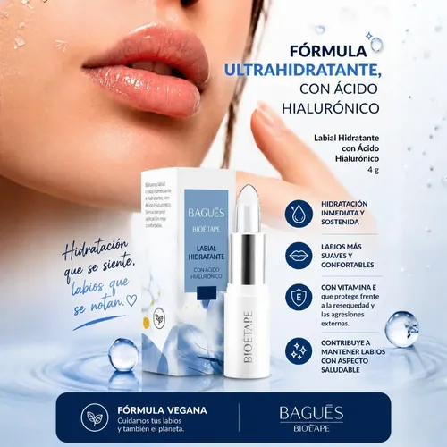 Labial Hidratante Con Ácido Hialurónico Y Vitamina E