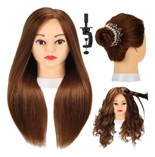 A, Cabeza De Práctica 100% Cabello Humano Himylife Esta