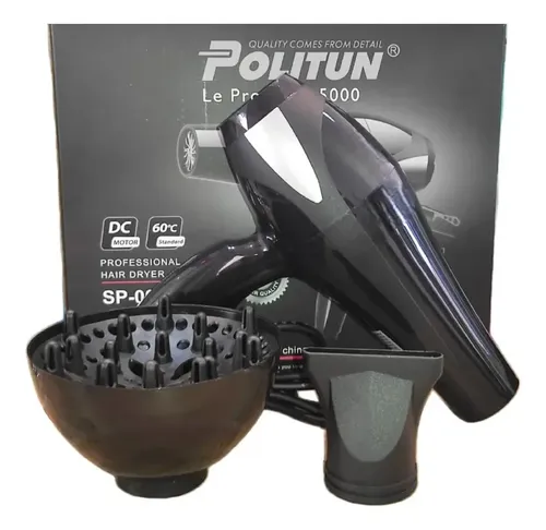 Secador de pelo Politun SP0007 negro