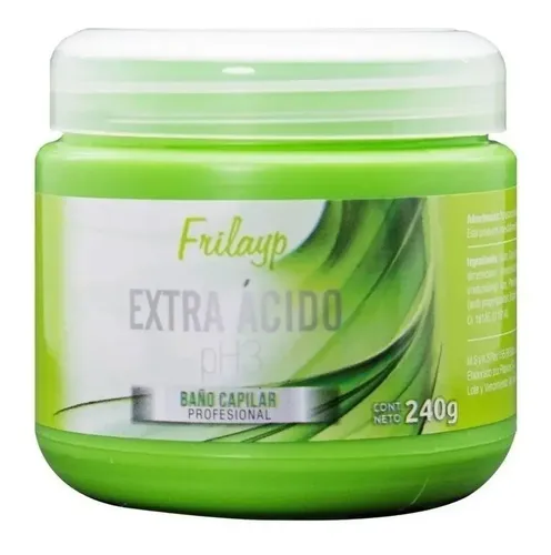 Baño De Crema Tratamiento Capilar Frilayp Extra Acido X 6