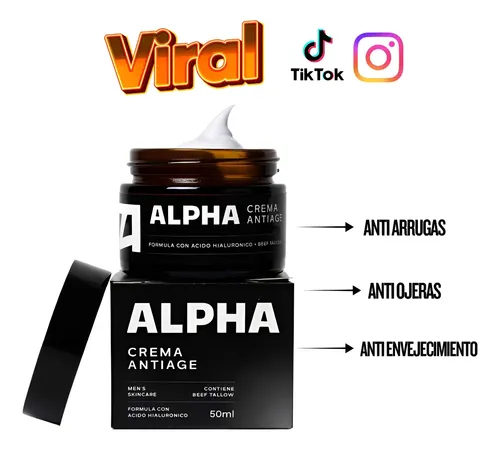 Crema Facial Multiacción Anti Edad Para Hombres Adultos