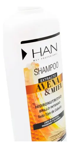 Han Avena Y Miel Shampoo Reparador Sin Sulfatos 500ml Local