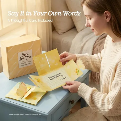 Caja De Cuidado Para Mujeres Con Regalo De Spa Amarillo