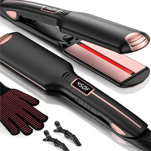 1 Plancha De Pelo Infrarroja Profesional Con Pantalla Lcd 10