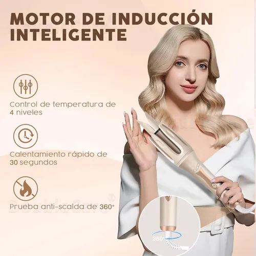 Tenazas Para Rizar Cabello Automático,32mm Rizadora