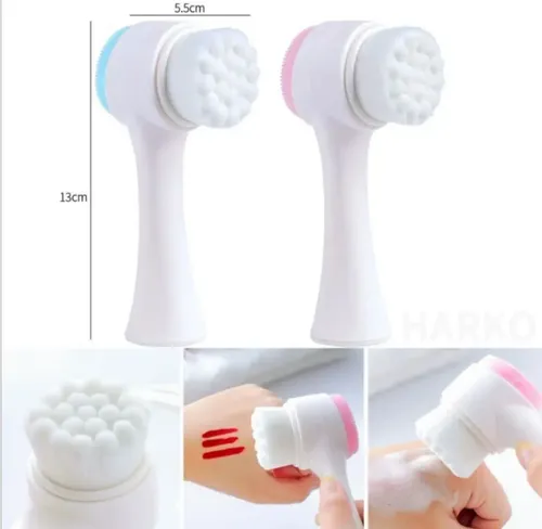 Cepillo Masajeador Exfoliante Limpieza Facial Manual 2 En 1