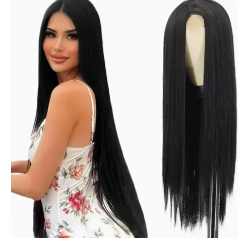 Pelucas De Pelo Largo Y Liso Para Mujer, Cobertura Natural P